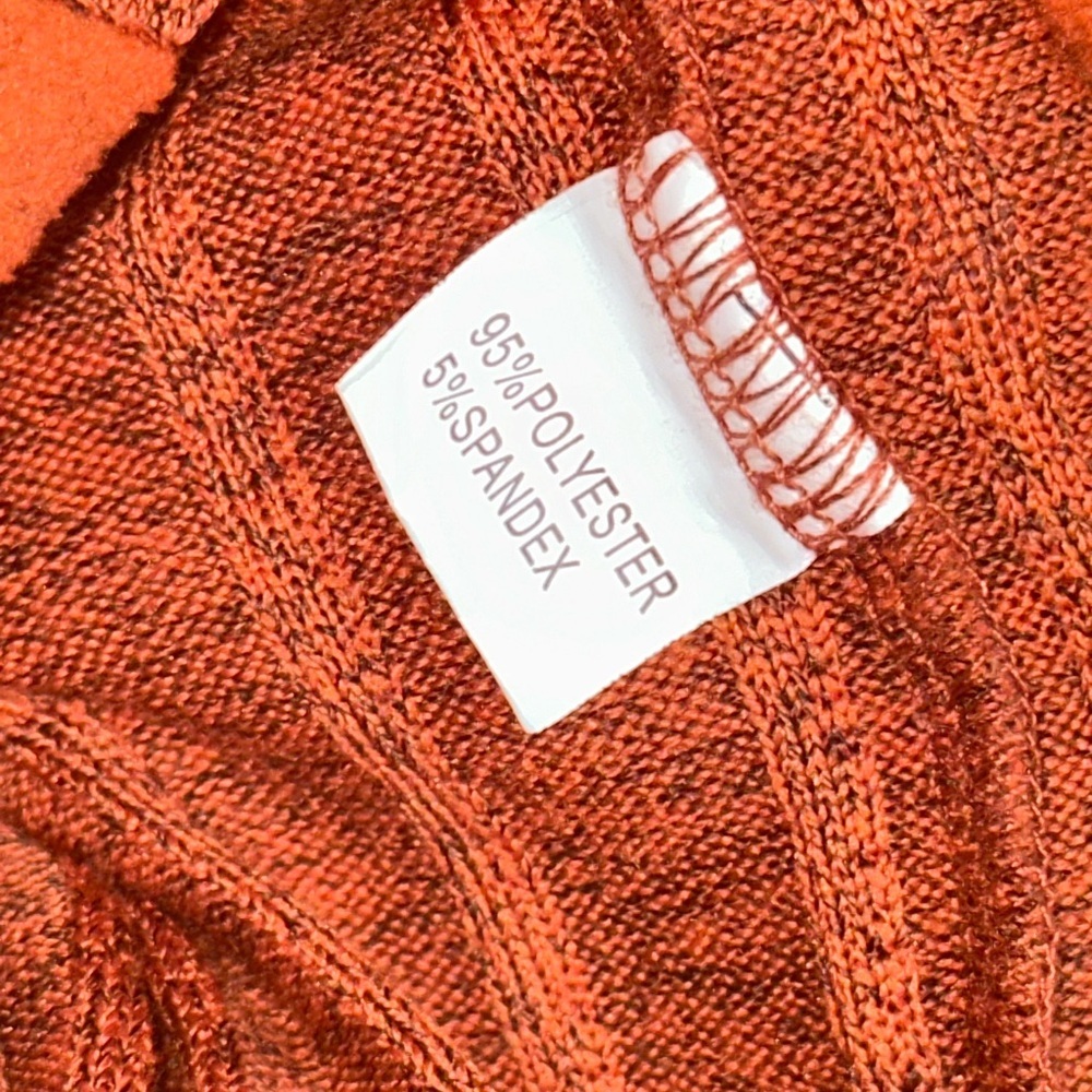5X Rustic Orange Long Sleeve Sweater- NWOT - Picture 2 of 4